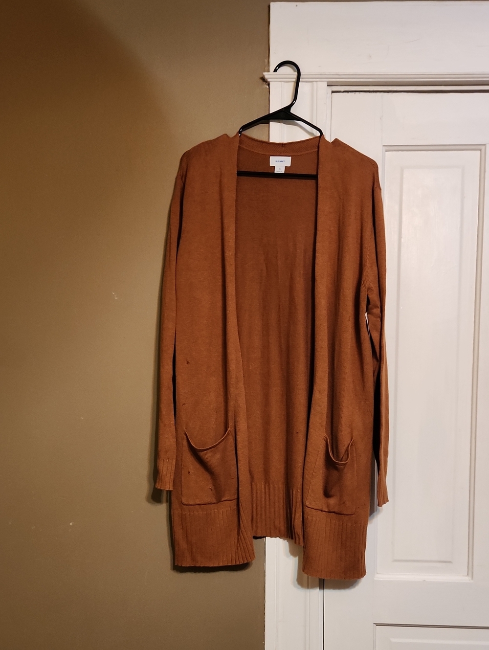 NWT Old Navy Rust Brown Open-Front Long Cardigan